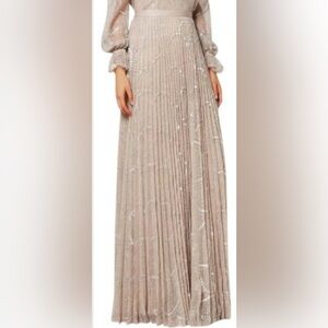 Alexis BNWT maxi metallic pleated skirt. Size M